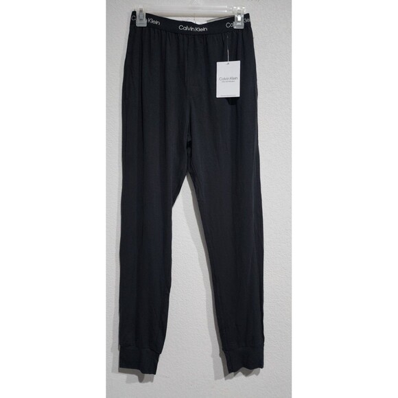 NWT CALVIN KLEIN BLACK JOGGER LOUNGE PANTS, SIZE S - Picture 1 of 13